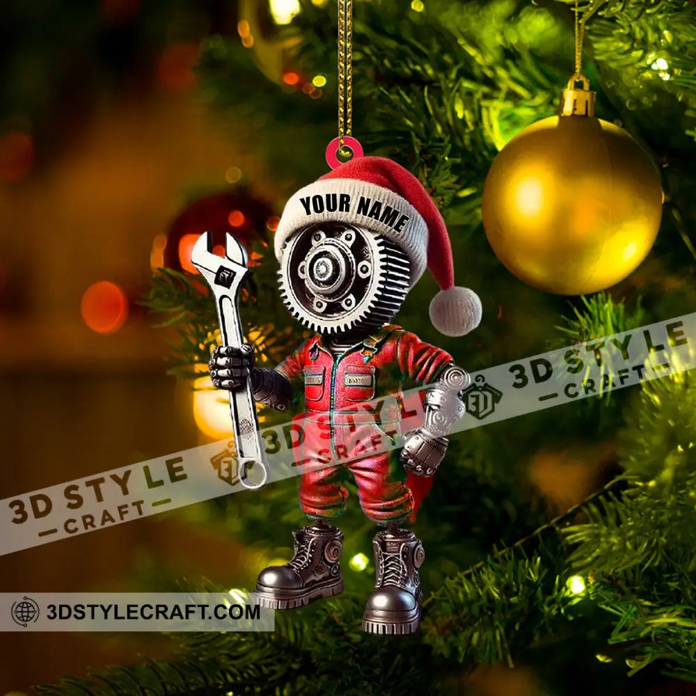 Mechanic Home Decor Christmas Ornament Personalized Ornament Ornament