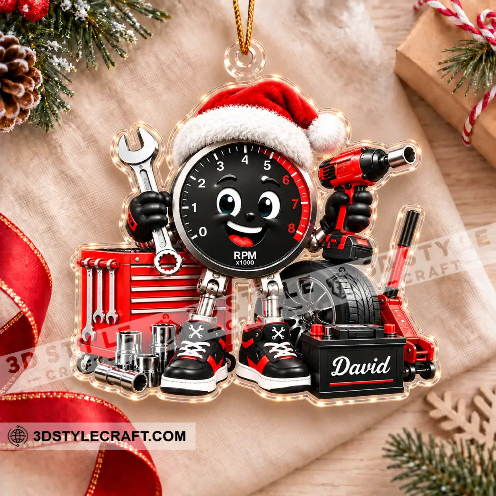Mechanic Home Decor Christmas Ornament Personalized Ornament - Ornament