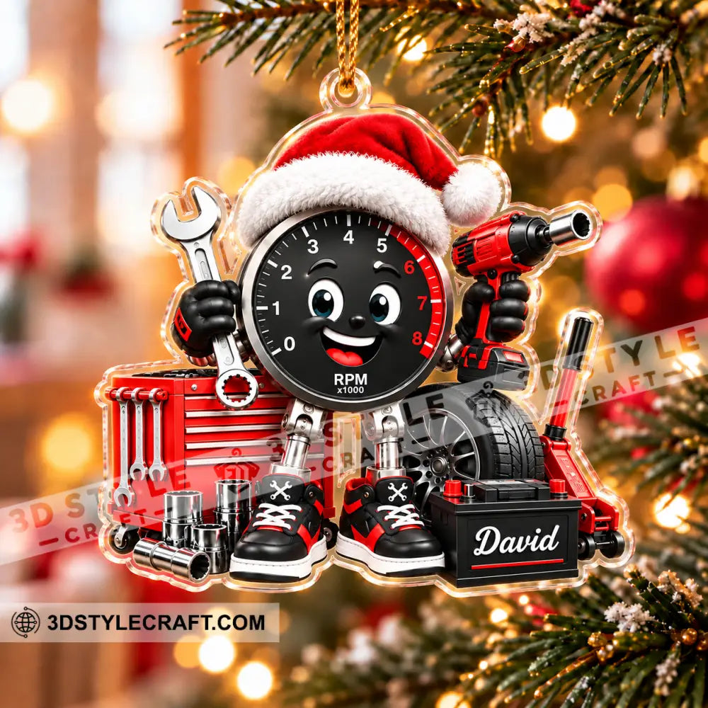 Mechanic Home Decor Christmas Ornament Personalized Ornament - Ornament