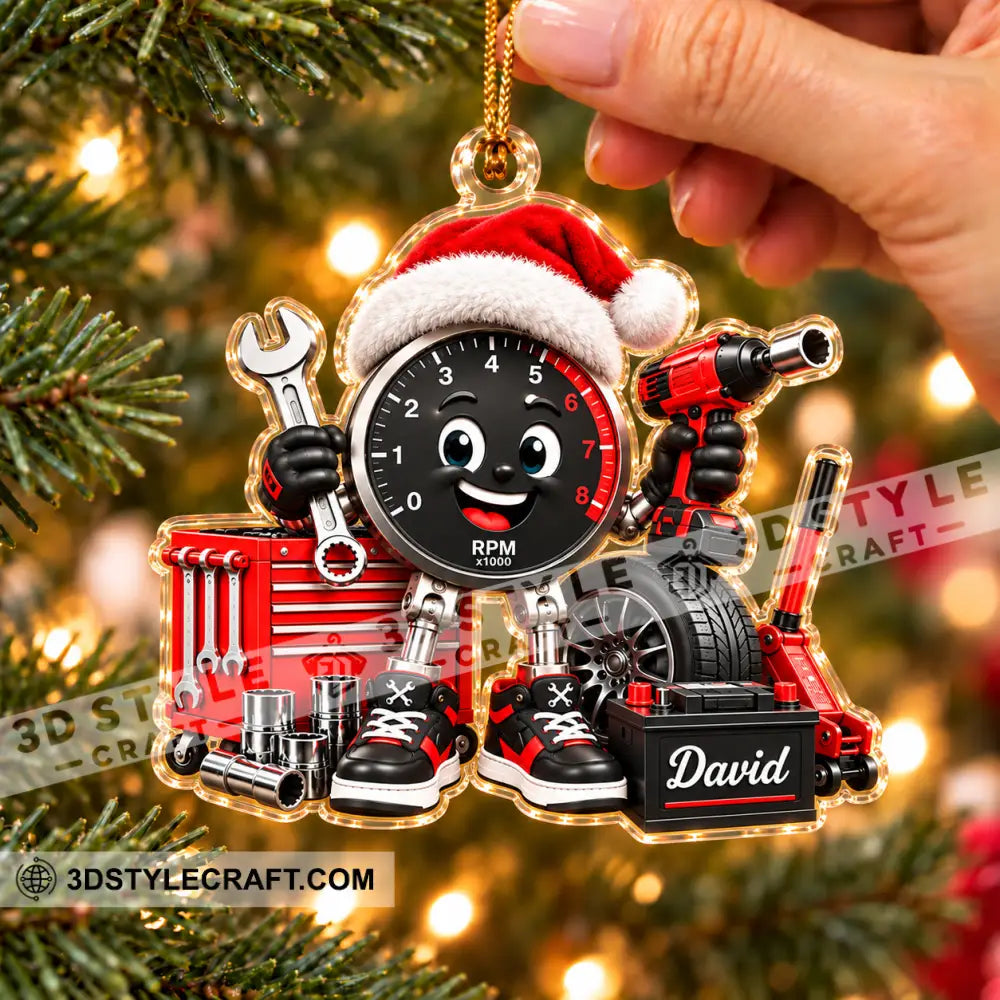 Mechanic Home Decor Christmas Ornament Personalized Ornament - Ornament