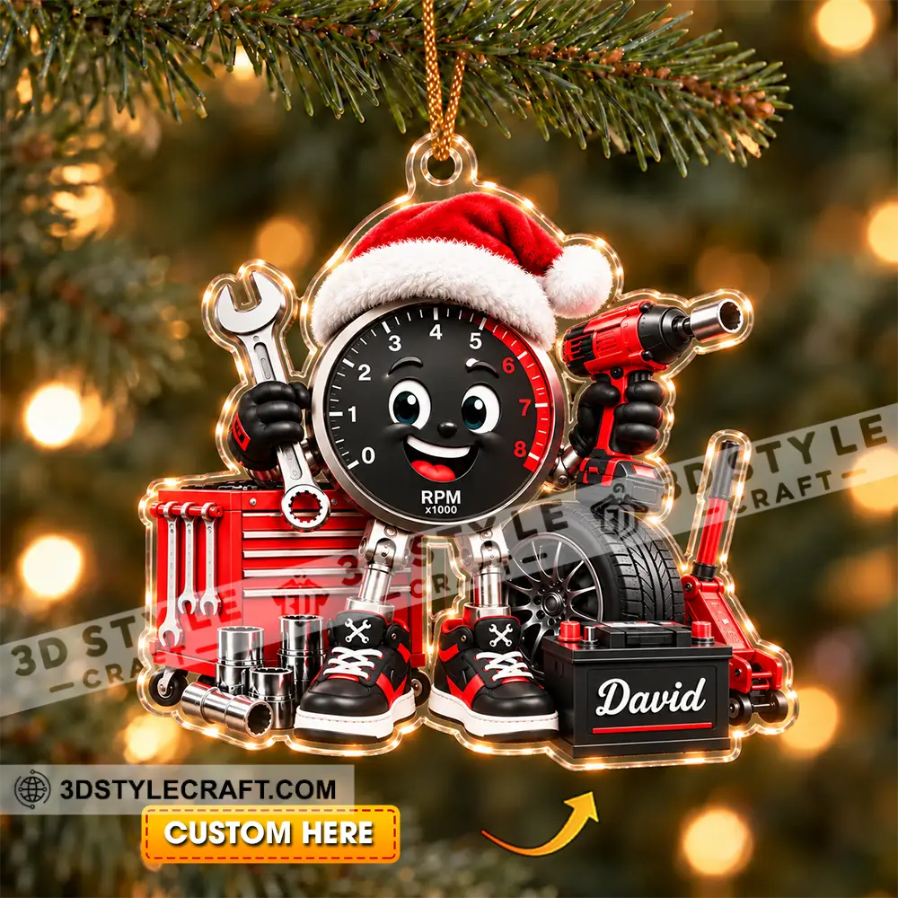 Mechanic Home Decor Christmas Ornament Personalized Ornament - Ornament