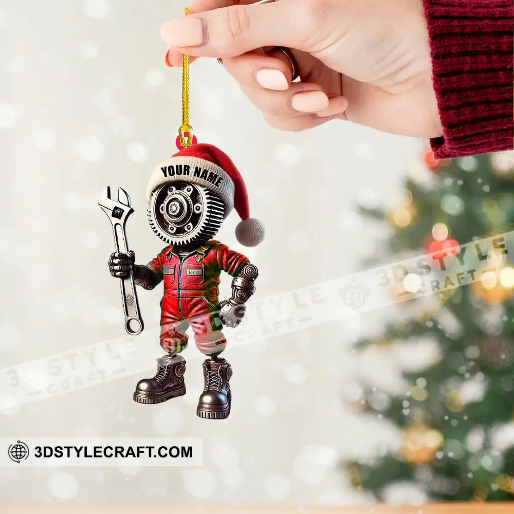 Mechanic Home Decor Christmas Ornament Personalized Ornament Ornament