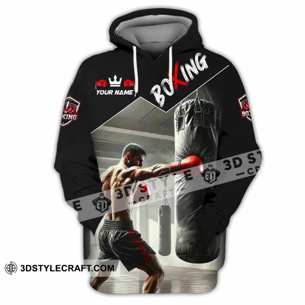 Men Shirt - Custom Boxing Strong Man Shirt Hoodie / S T-shirt
