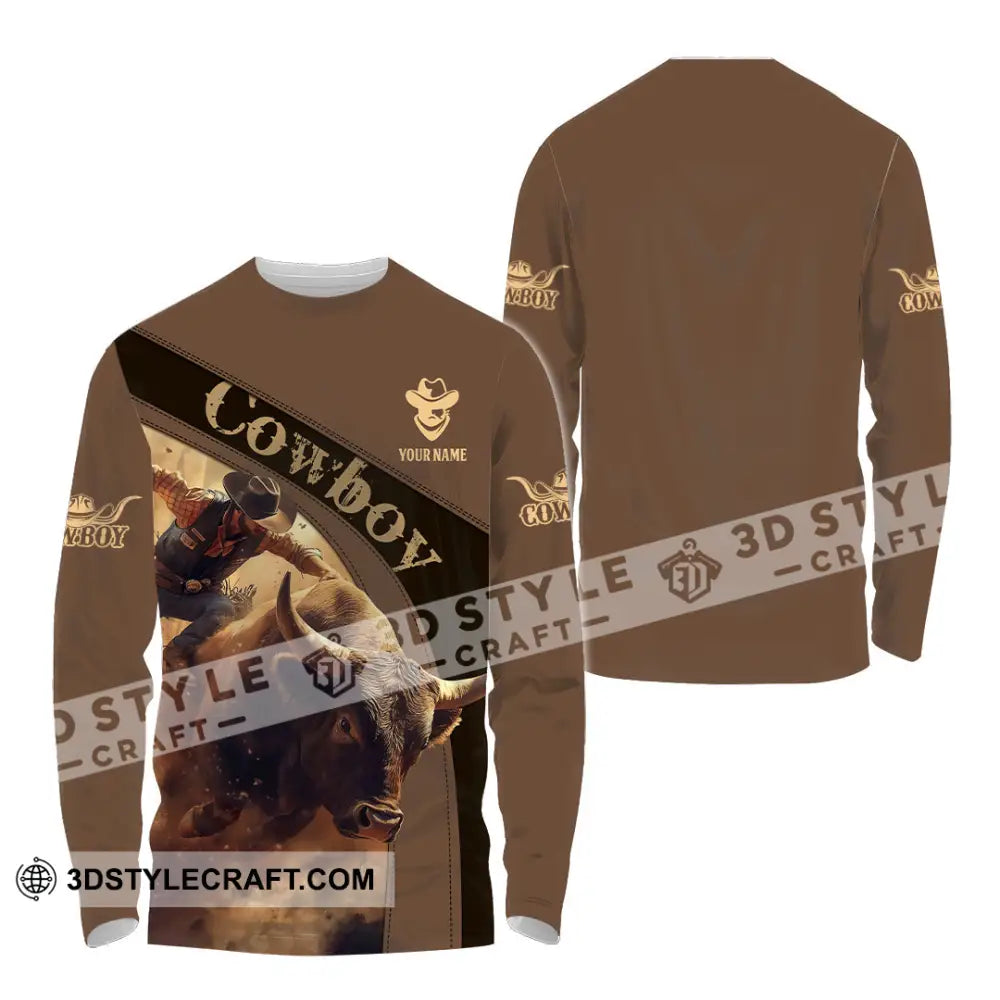 Men Shirt - Custom Cowboy Shirt - Long Sleeve Shirt / S - T-shirt