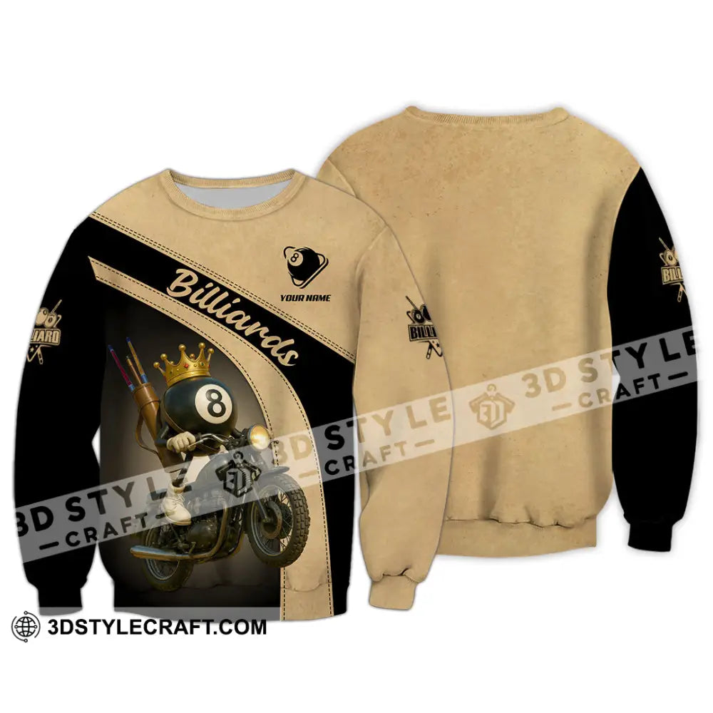 Men Shirt - Custom Kings Of Billiards Shirt Long Sleeve / S T-shirt
