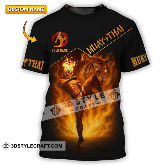 Men Shirt - Custom Let's Fight Fire Muay Thai Sport Shirt style option 1