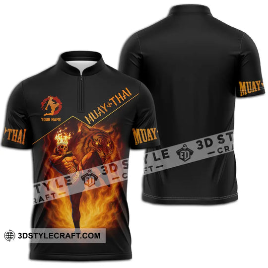 Men Shirt - Custom Let's Fight Fire Muay Thai Sport Shirt style option 2