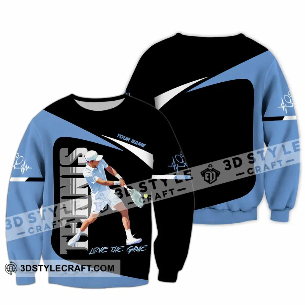 Men Shirt - Custom Love The Game Tennis Lover Shirt Long Sleeve / S T-shirt