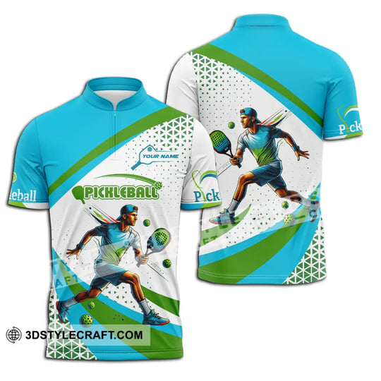 Men Shirt - Custom Name Sport Shirt, Pickleball Classic Shirt style option 2