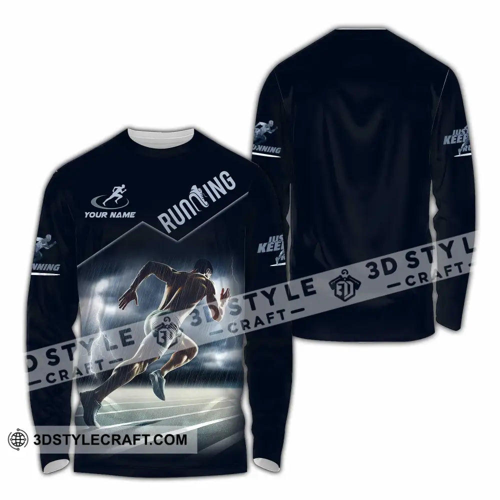 Men Shirt Custom Running Shirt Long Sleeve Shirt / S T shirt
