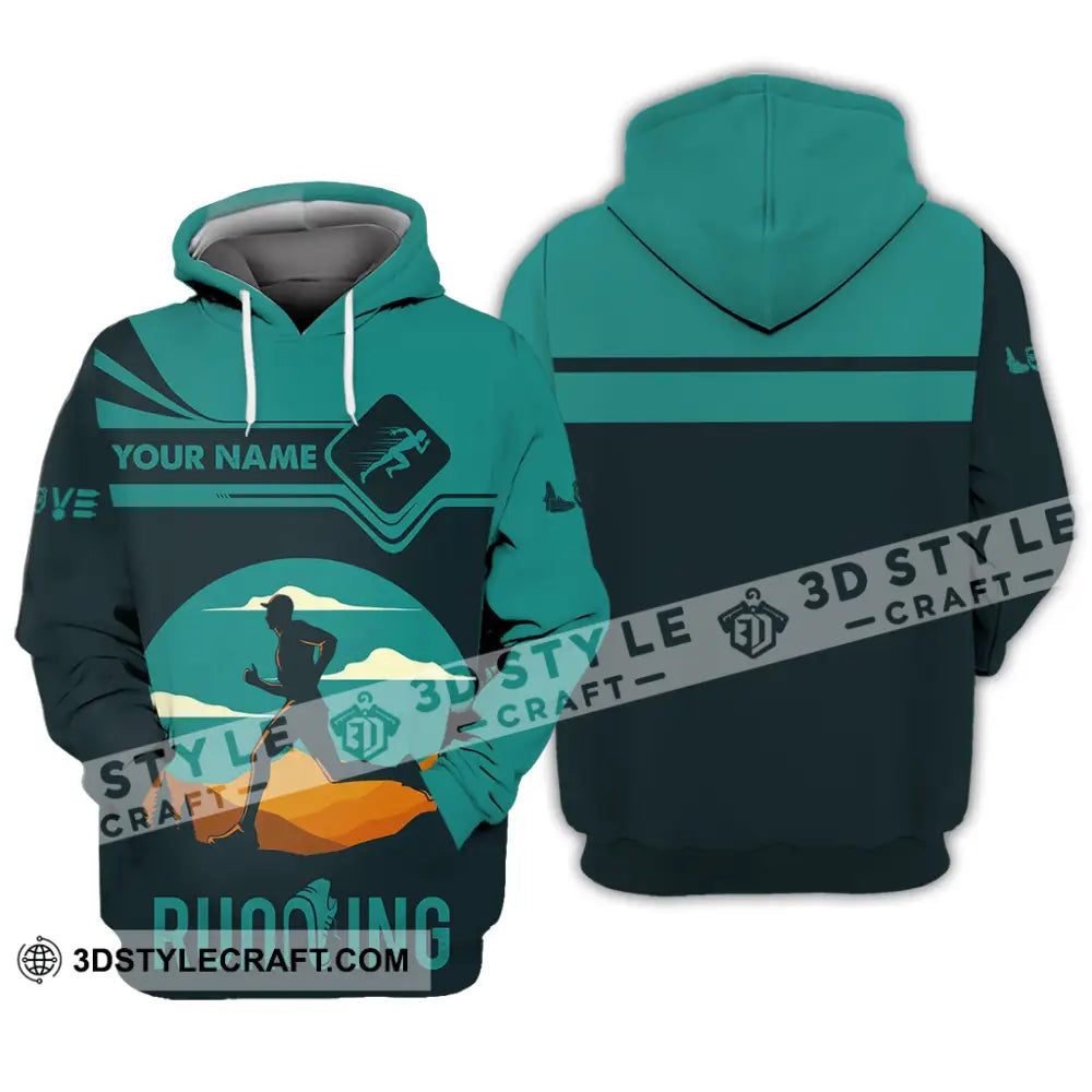 Men Shirt - Custom Running Lover Love Running Shirt Hoodie / S T-shirt