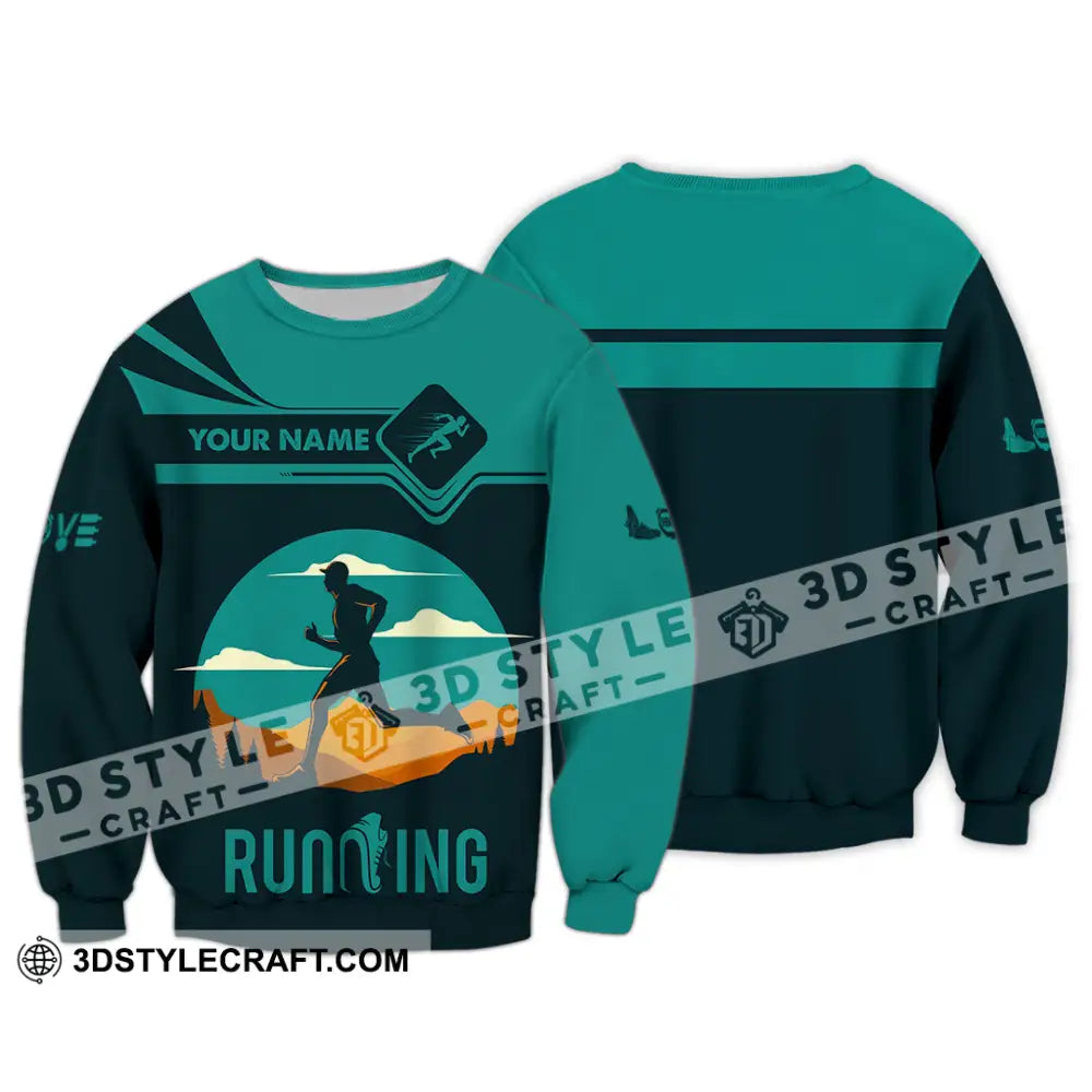 Men Shirt - Custom Running Lover Love Running Shirt Long Sleeve / S T-shirt