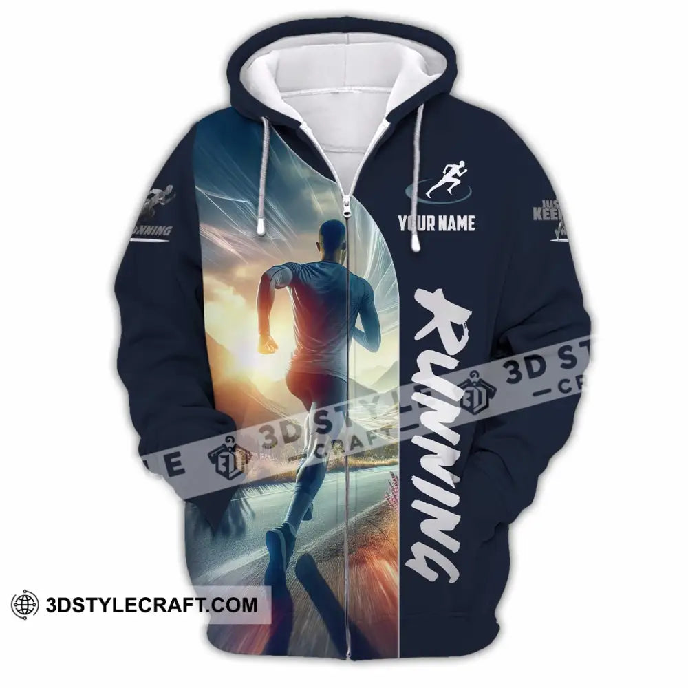 Men Shirt - Custom Running Lover Shirt Zipper Hoodie / S T-shirt