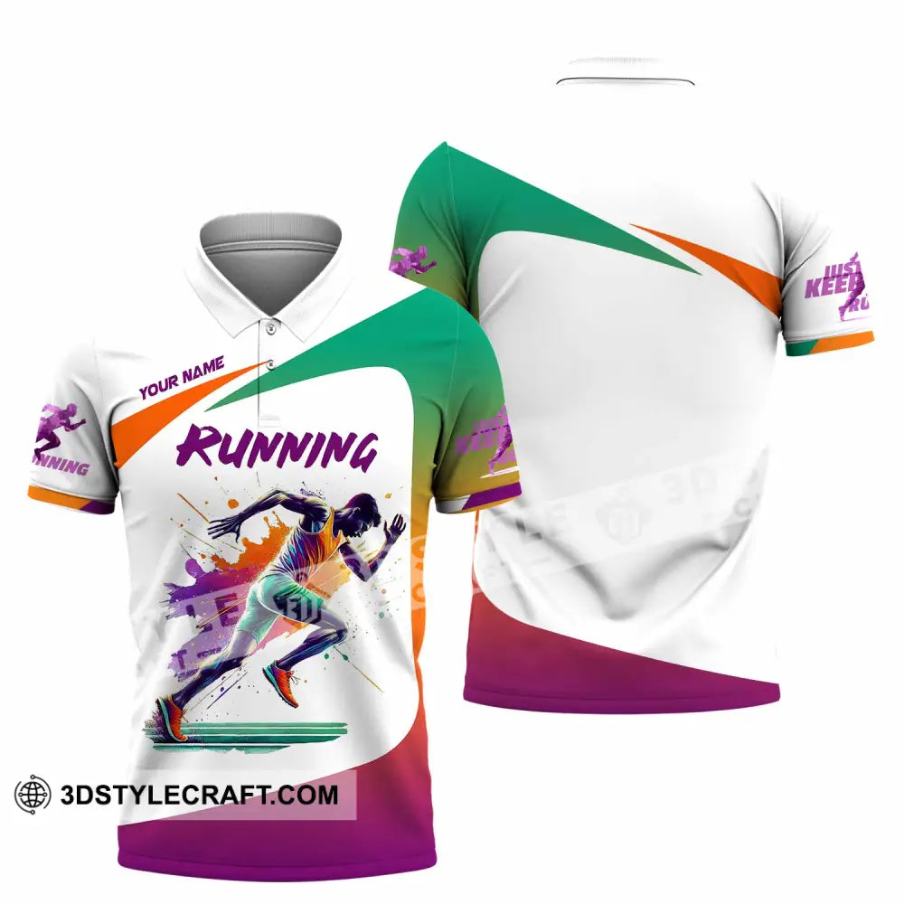 Men Shirt - Custom Running Man Runner Shirt Polo Shirt / S T-shirt