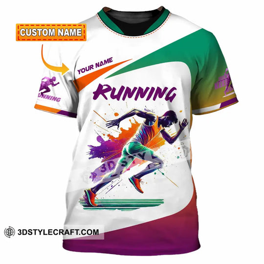 Men Shirt - Custom Running Man, Runner Shirt style option 1