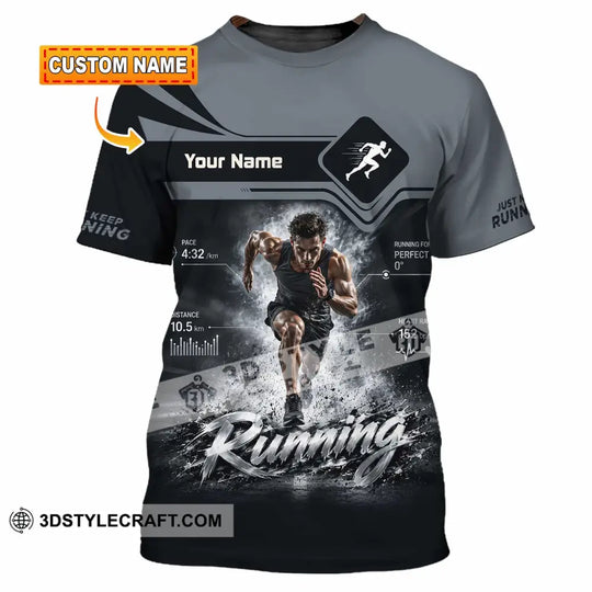 Men Shirt - Custom Running Shirt style option 1