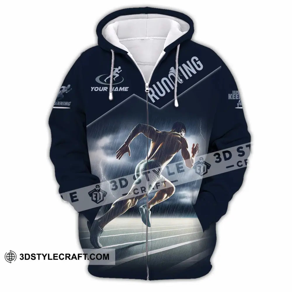 Men Shirt Custom Running Shirt Zipper Hoodie / S T shirt