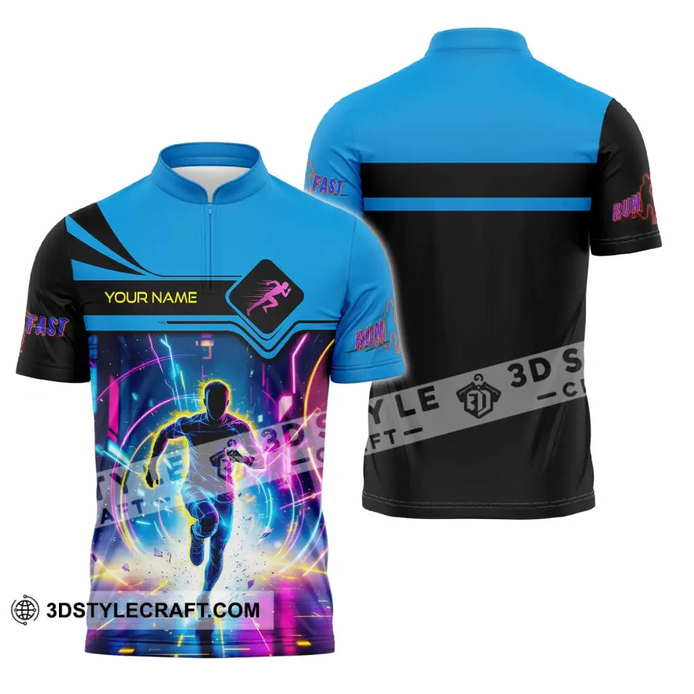 Men Shirt Custom Running Shirt Zipper Polo Shirt / S T shirt