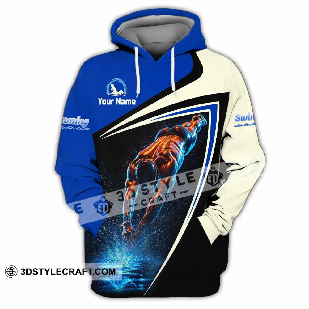 Men Shirt - Custom Swimming Shirt - Hoodie / S - T-shirt
