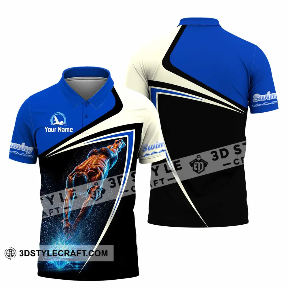 Men Shirt - Custom Swimming Shirt - Polo Shirt / S - T-shirt