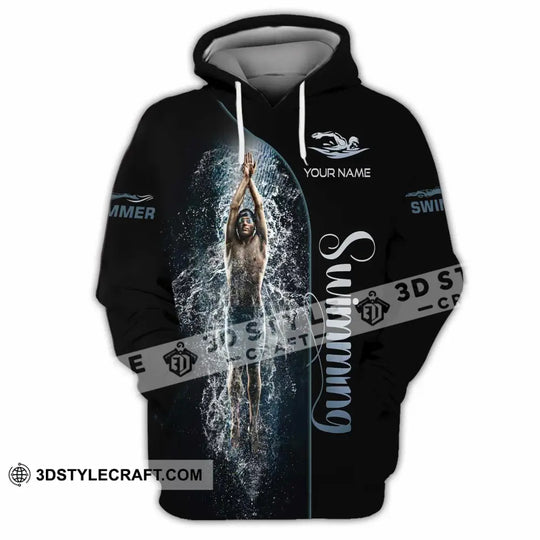 Men Shirt - Custom Swimming, Swim Lover Shirt style option 4
