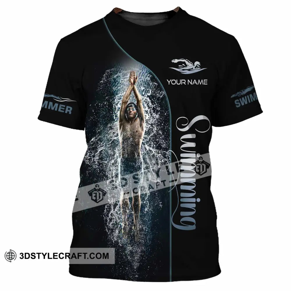 Men Shirt - Custom Swimming Swim Lover Shirt T-Shirt / S T-shirt