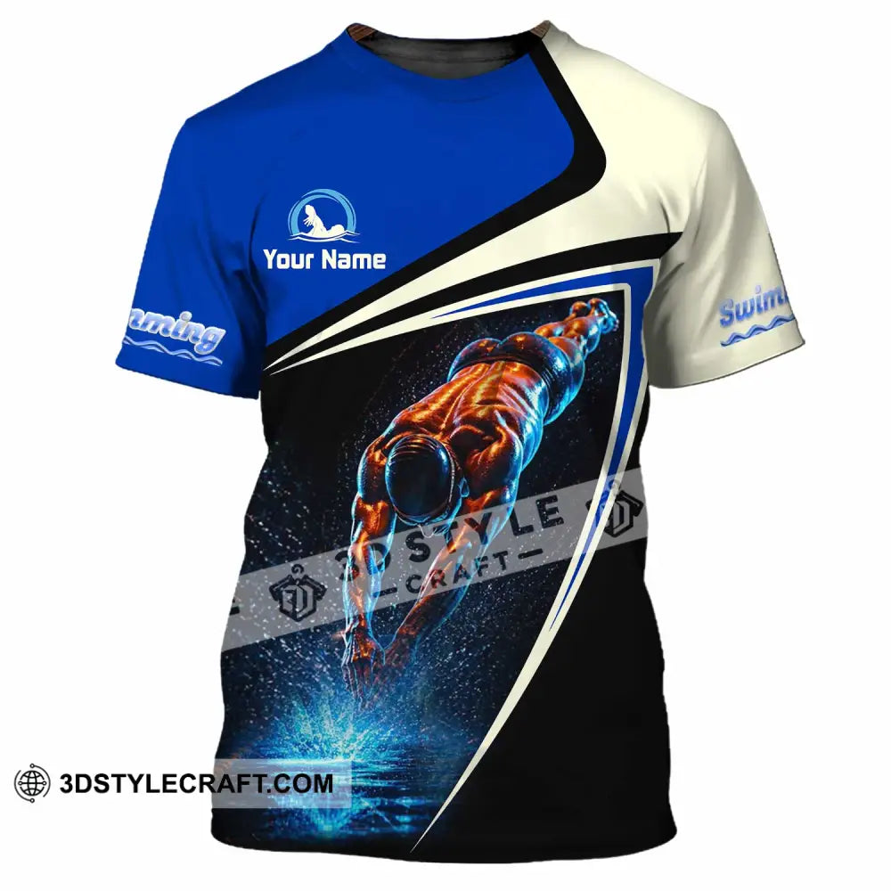Men Shirt - Custom Swimming Shirt - T-Shirt / S - T-shirt