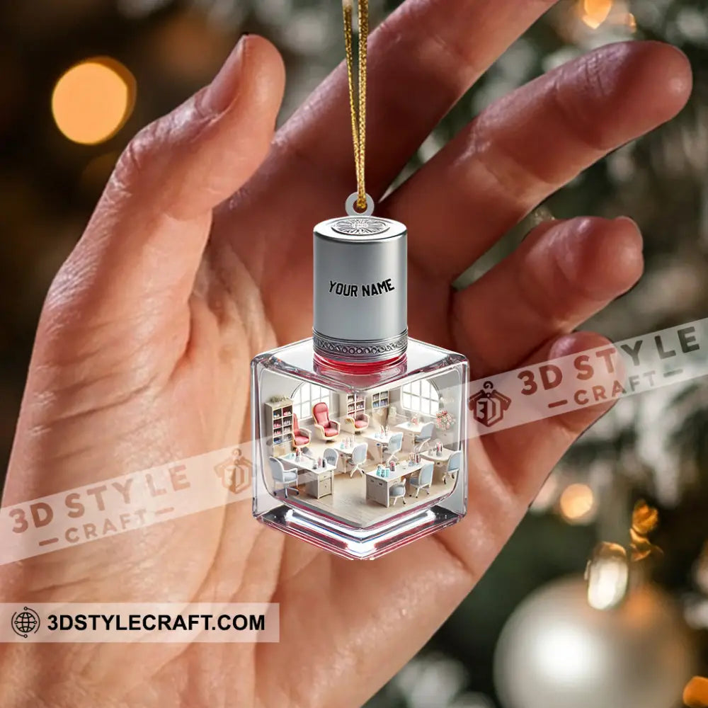 Merry Christmas Nails Home Decor Ornament Personalized 3.54’’ / 1