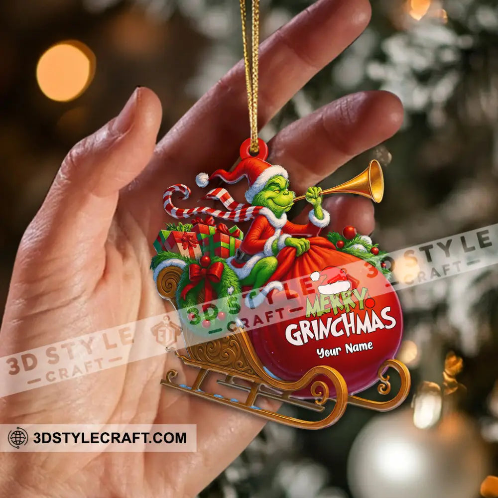 Merry Grinchmas Home Decor Christmas Ornament Personalized Ornament Ornament