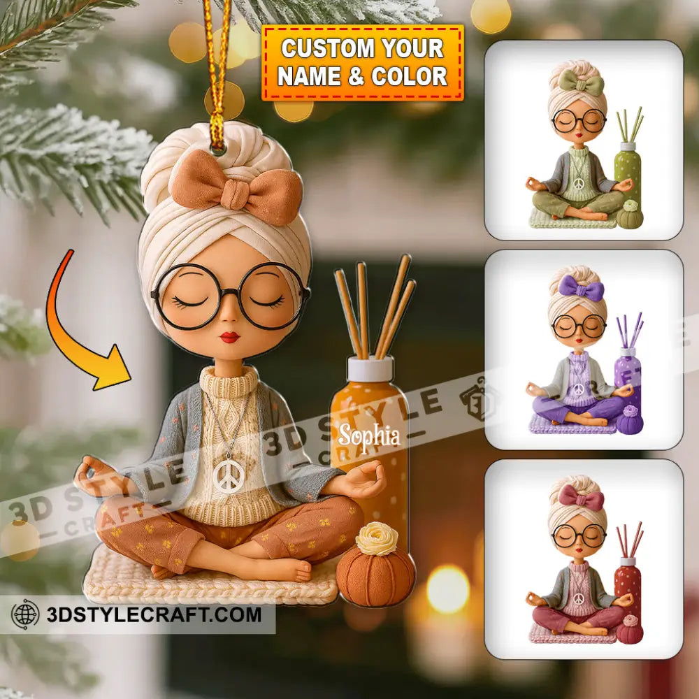 Mindfulness And Mental Health Home Decor Christmas Ornament Personalized Ornament 3.54’’ / 1 Ornament Ornament