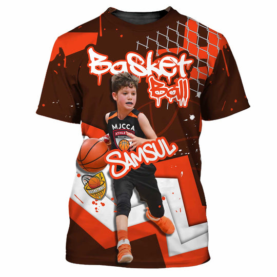 Unisex Shirt - Custom Text Shirt, Basketball Shirt style option 3