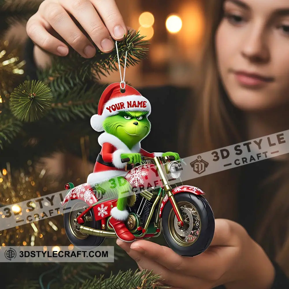 Motorbike Lover ELF Home Decor Christmas Ornament Personalized Ornament Ornament