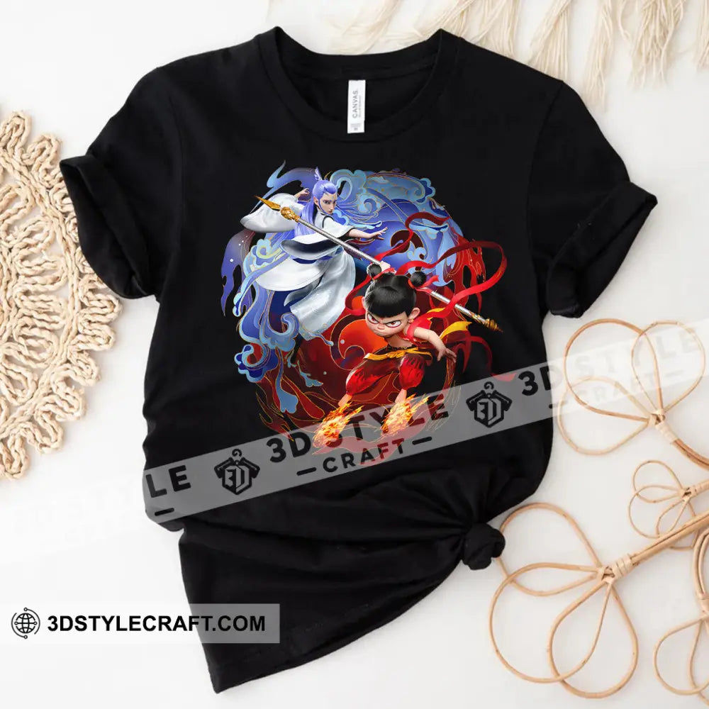 Nezha And Ao Bing Basic Design Hoodie Apparel