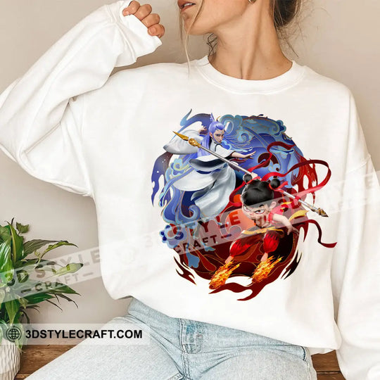 Nezha And Ao Bing Basic Design Sweatshirt style option 2