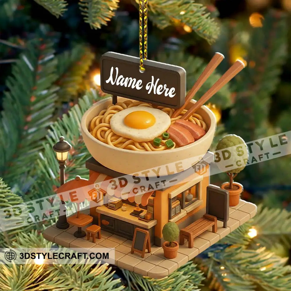 Noodle Store Home Decor Christmas Ornament Personalized Ornament Ornament