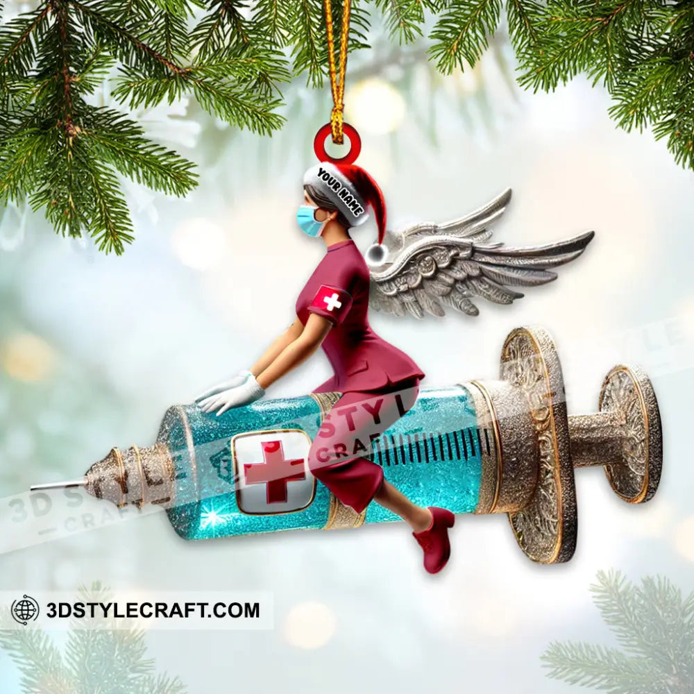 Nurse Christmas Home Decor Ornament Personalized