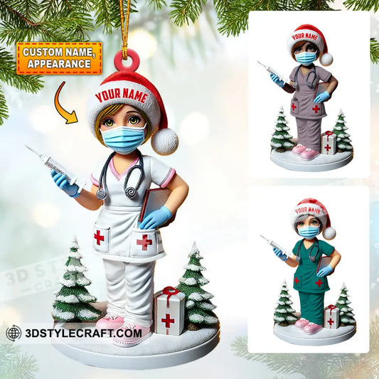 Nurse Christmas Ornament Personalized 3.54’’ / 1