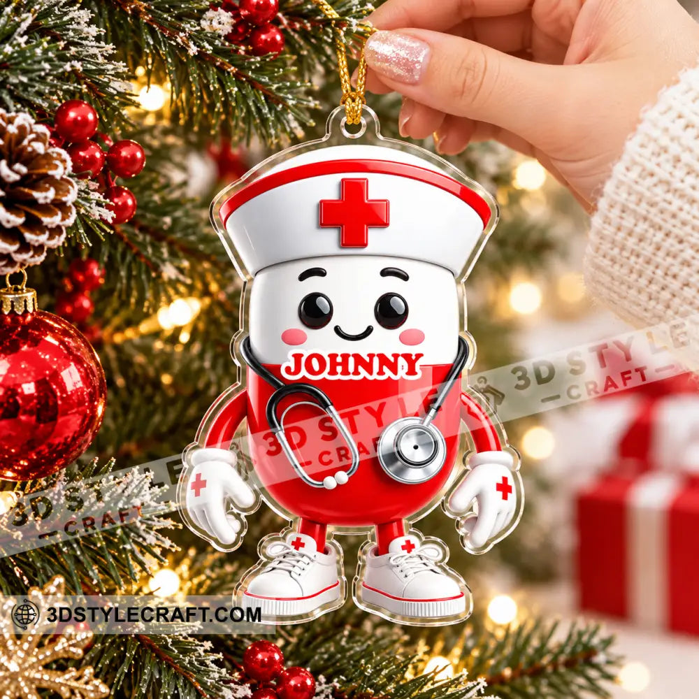 Nurse Home Decor Christmas Ornament Personalized Ornament - Ornament
