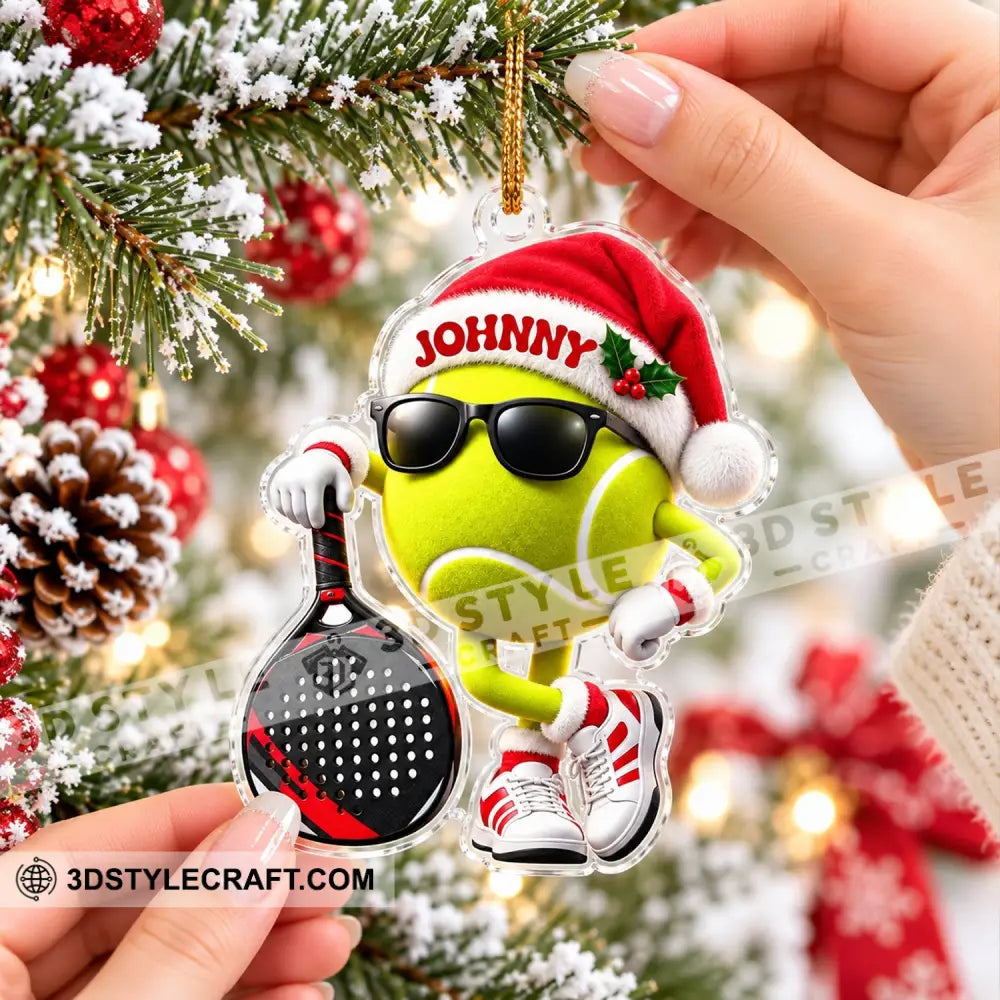 Padel Tennis Home Decor Christmas Ornament Personalized Ornament - Ornament
