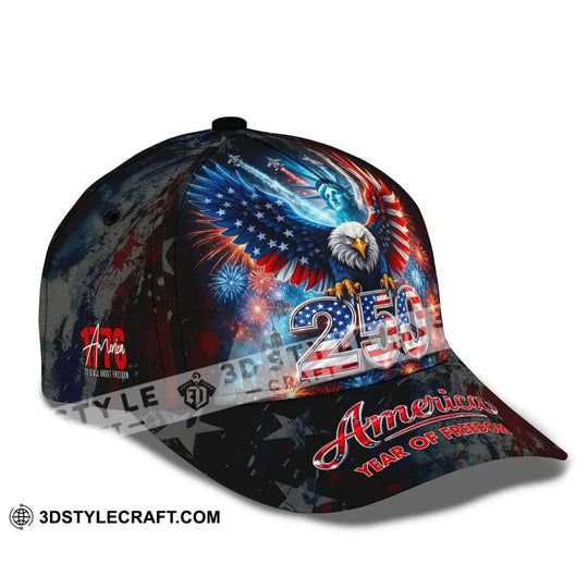 Personalized Cap, Customized 250 Years America Classic Cap style option 3