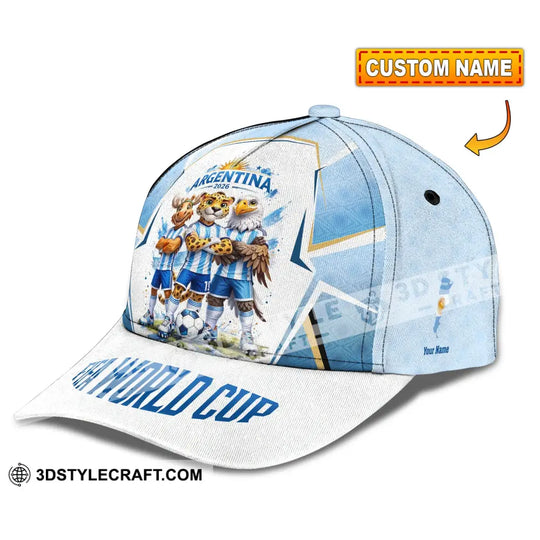 Personalized Cap, Customized Argentina World Cup 2026 Classic Cap style option 1