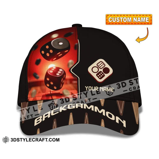 Personalized Cap, Customized Backgammon Classic Cap style option 1