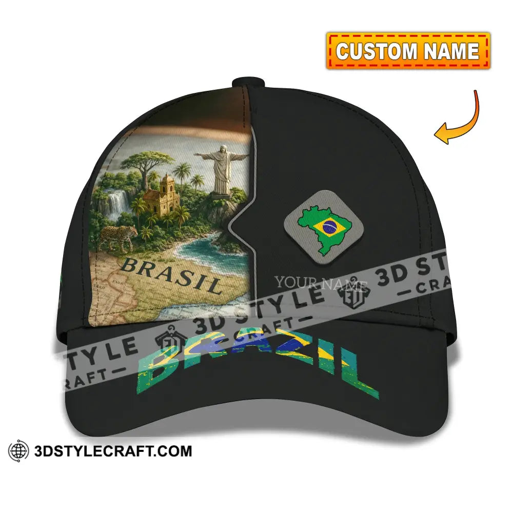 Personalized Cap Customized Brazil Classic Cap CLASSIC CAP / UNIVERSAL FIT Cap
