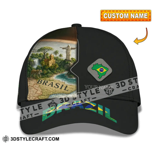 Personalized Cap Customized Brazil Classic Cap CLASSIC CAP / UNIVERSAL FIT Cap