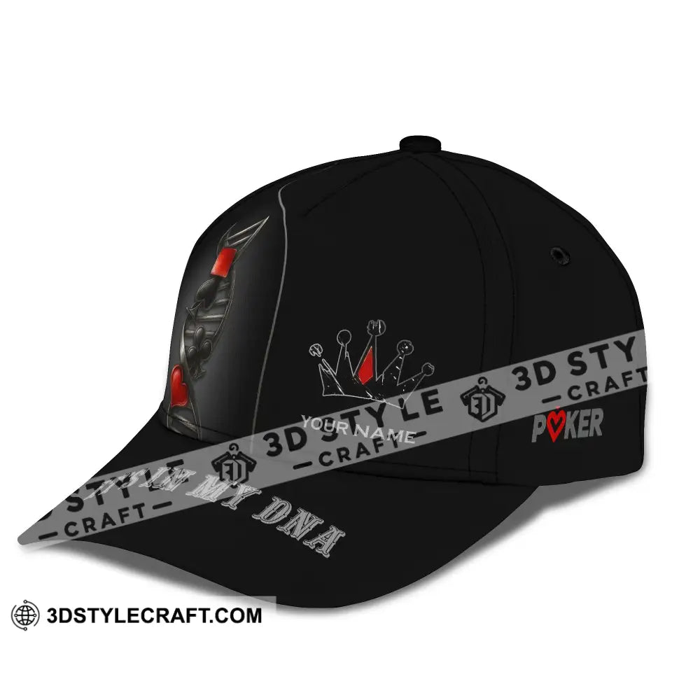 Personalized Cap Customized Classic Cap Poker Lover Cap In My DNA CLASSIC CAP / UNIVERSAL FIT Cap