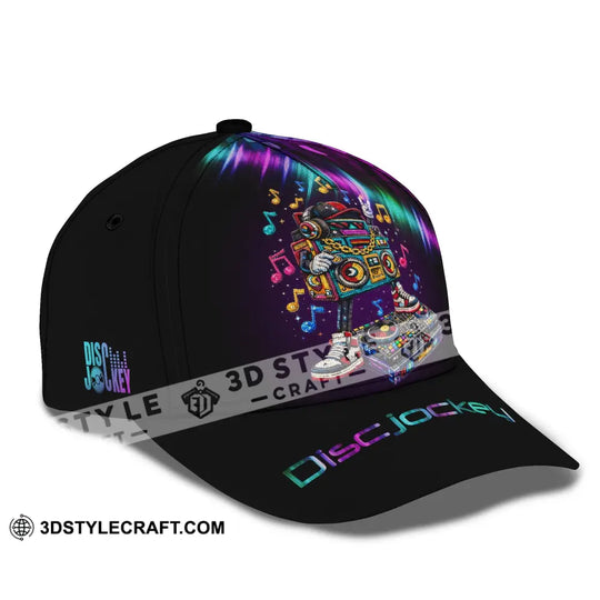 Personalized Cap, Customized Disc Jockey Classic Cap style option 3