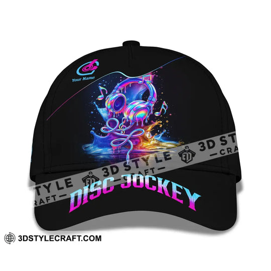 Personalized Cap, Customized Disc Jockey Classic Cap style option 2