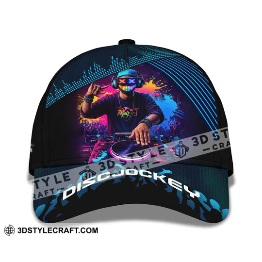 Personalized Cap, Customized Disc Jockey Classic Cap style option 2