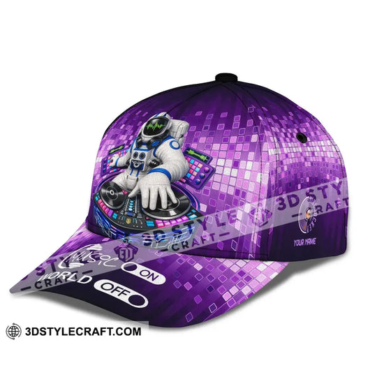 Personalized Cap, Customized Disc Jockey Music On World On Classic Cap style option 4