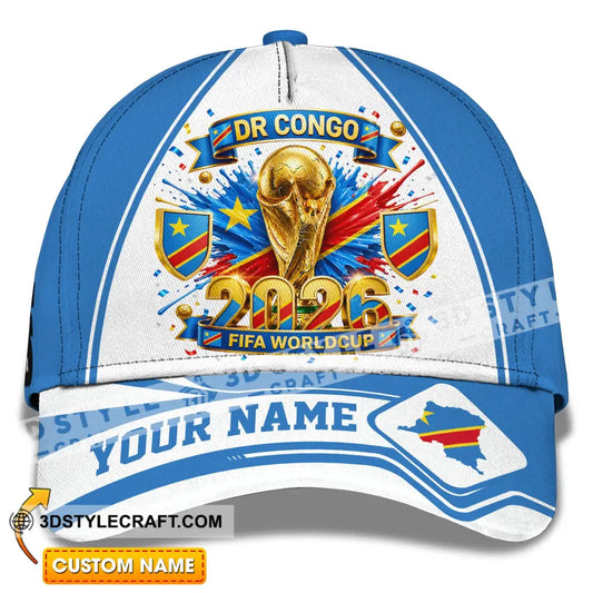 Personalized Cap Customized Dr Congo World Cup 2026 Classic Cap - CLASSIC CAP / UNIVERSAL FIT - Cap